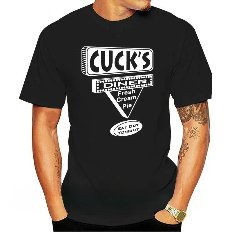 Cucks Diner Tee Cuckolding Femdom men clothing 2024 summer tops Cuckold Mens T-shirt oversized t shirts graphic harajuku funny