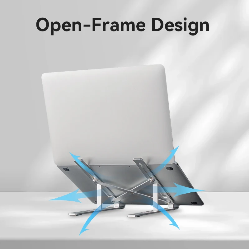 Macbook Air Pro 용 Vention 노트북 스탠드 홀더 MacBook Pro 수직 태블릿 스탠드 용 알루미늄 접이식 노트북 스탠드 노트북