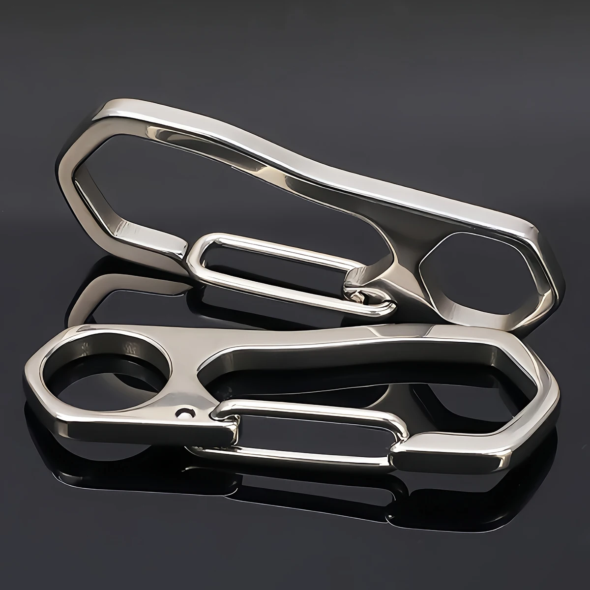 Picture 7: 1-3PCS Stainless Steel Keychain Carabiner Lobster Clasp Buckle Outdoor Camping Spring Snap Hooks Dog Chain Key Chain Tool Clips