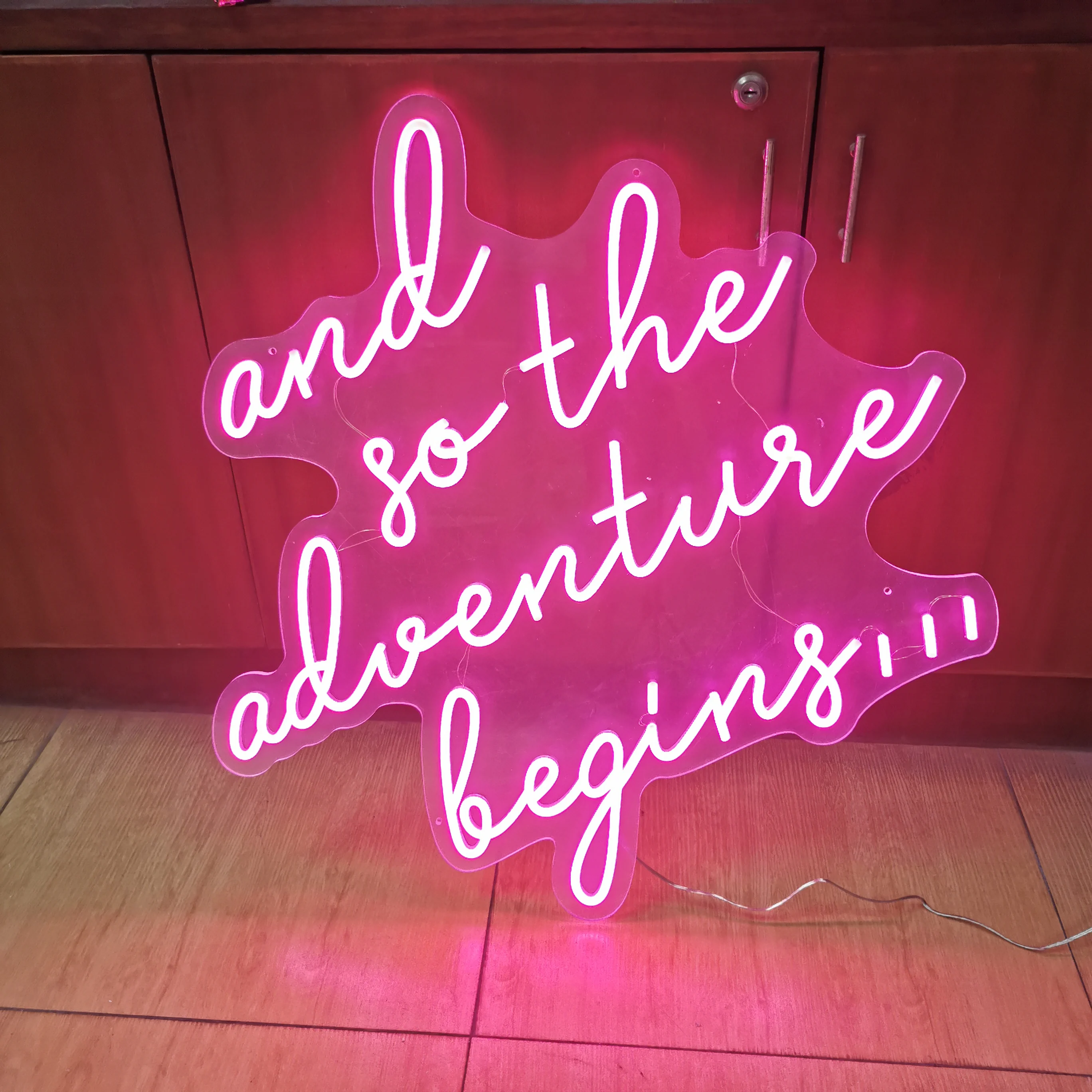 

And So The Adventure Begin Neon Sign Custom Name Sign Led Neon Light Sign For Wedding Birthday Party Decor Wedding Gift