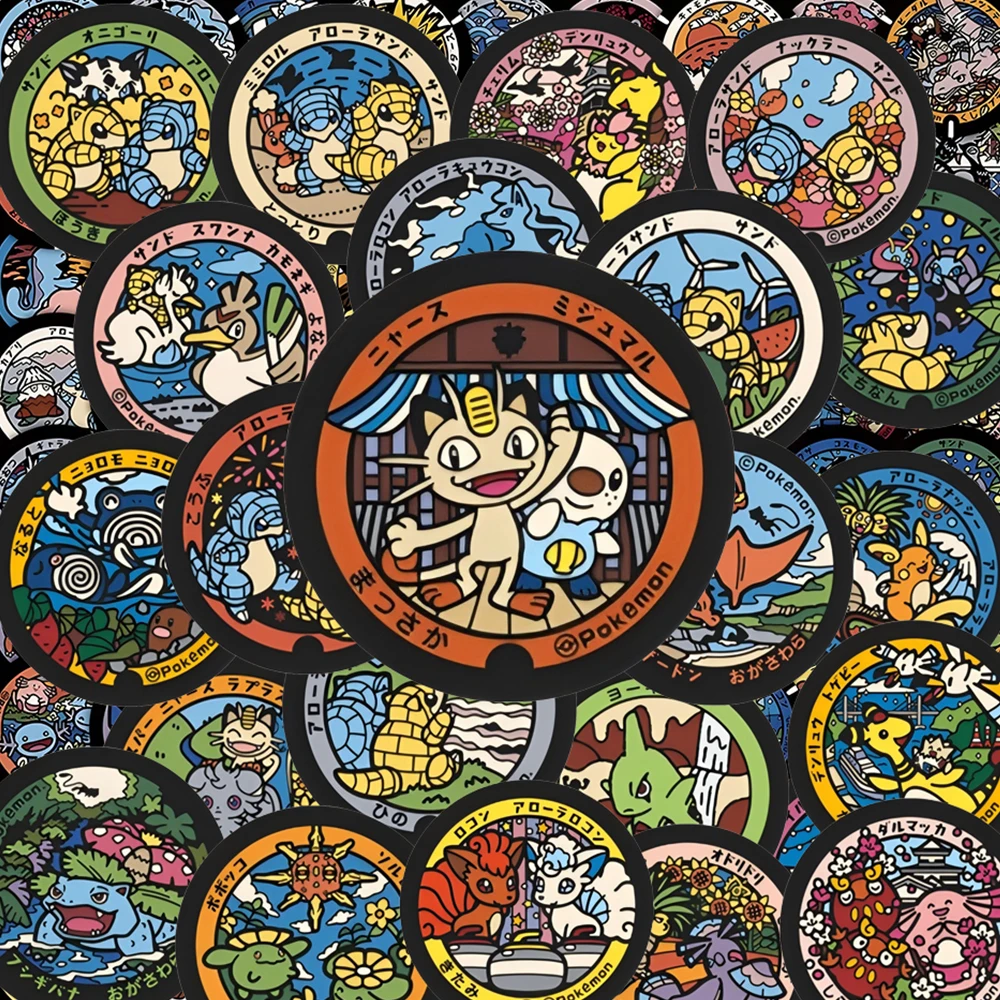 10/30/50/108 Stück Pokemon Cartoon Aufkleber Pikachu Aufkleber für Kinderspielzeug DIY Laptop Notebook Telefon Niedliche Anime-Aufkleberpackungen