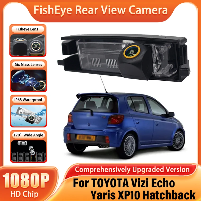 For TOYOTA Vizi Echo Yaris XP10 Hatchback Night Vision Rear View Camera Reversing Camera Car Back up Camera HDCCD 170°Wide Angle