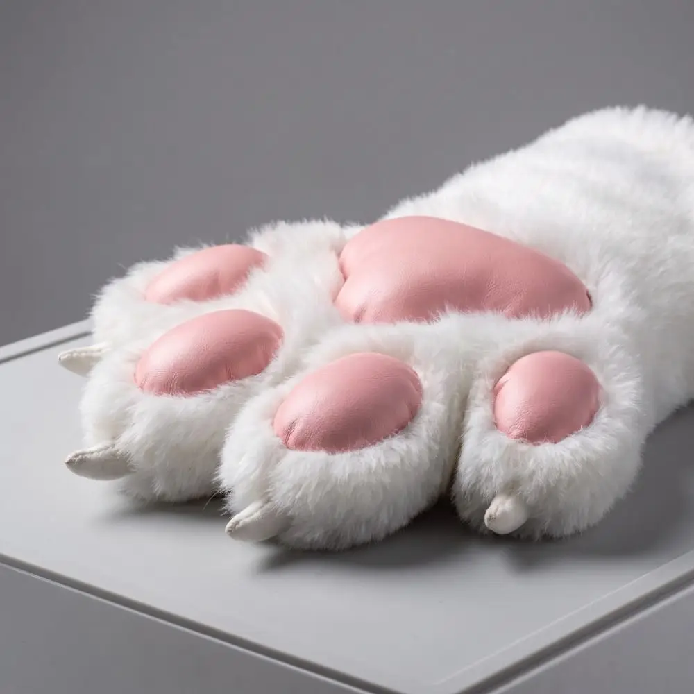 Cartoon Thicken Beast Claw Glove Long Warm Cat Paw Gloves Furry Cosplay Props Cosplay Costume Gloves Kigurumi Event
