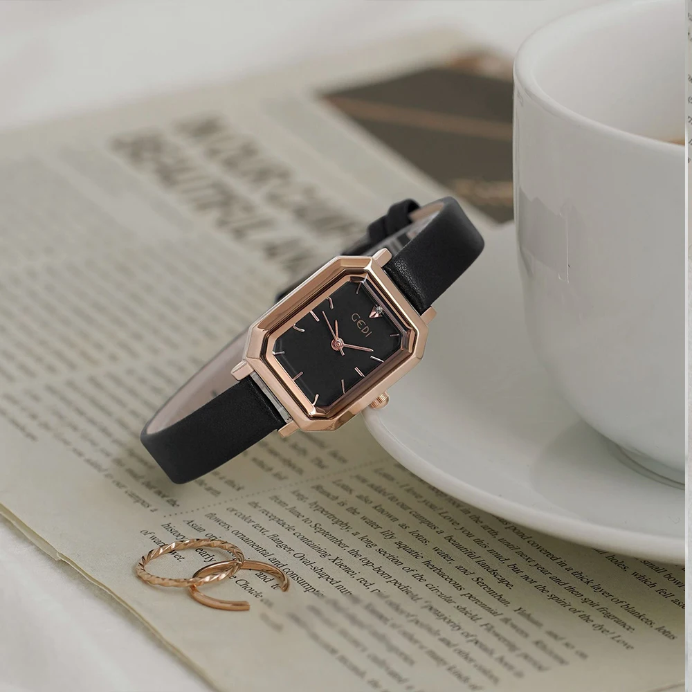 Fashion style minimalist luxury all in one belt with quartz women's watch for women‘s girl party gift jewlry wholesale