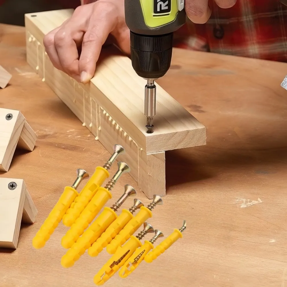 Anti Loosening Cement Wall Anchor Drill Plug Small Yellow Croaker Expansion Screw Self Tapping Household Hardware Fixing Tool