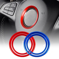 1pc Car Steering Wheel Center Trim Rings Decoration Cover Stickers For Mercedes Benz GLE CLA GLA W213 W246 W205 C117 Accessories