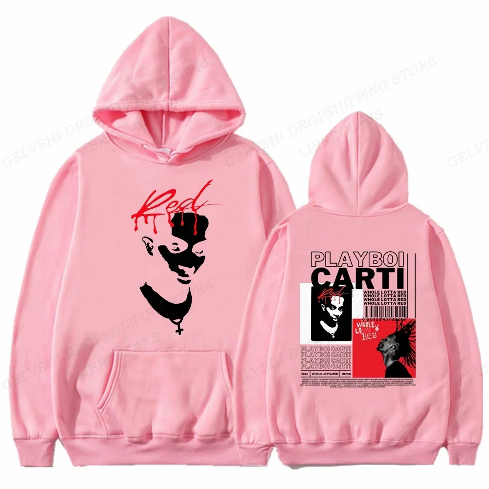 Men's hoodie Oversized sweatshirt Rapper menswear punk Playboi Carti hoodie Retro Harajuku coat Tracksuit Christmas sweater