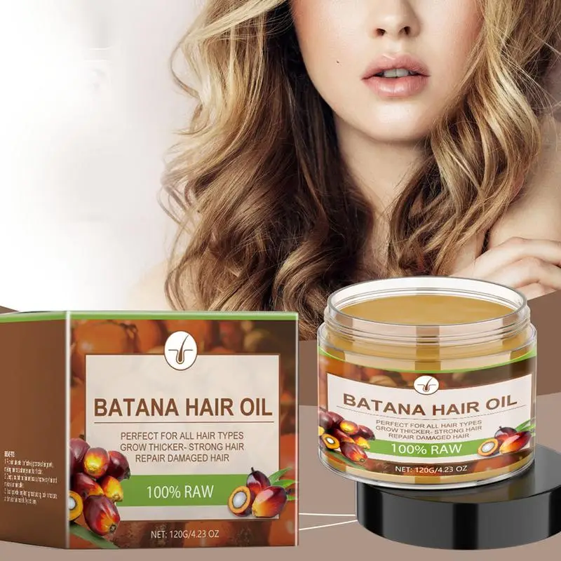 120g Batana Hair Oil Strong Hair Growth Oil Massage Batana Hair Care Anti Hair Break Hair Regrowth Thicker Hair Care Growth