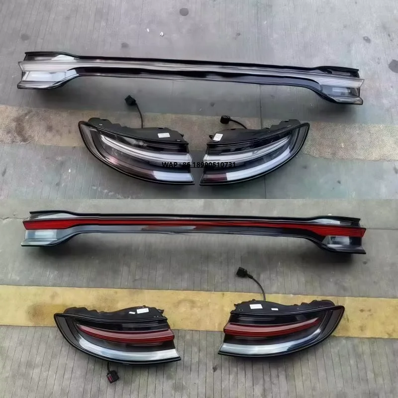 

Original for Porsche Cayenne & New & Old Macan Tail Light Assembly ABS Car Parts Yellow Clear Red Voltage Blackened Upgrade