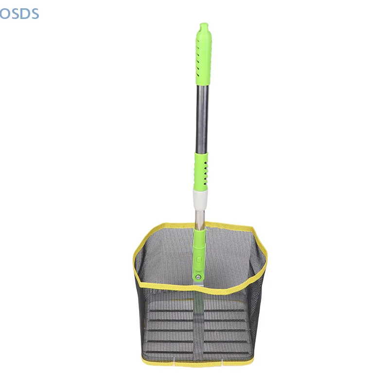 1 pz telescopico portatile in acciaio inossidabile angolo di 180 gradi 74-114 cm quadrato regolabile raccoglitore di palline da ping pong raccoglitore da ping pong