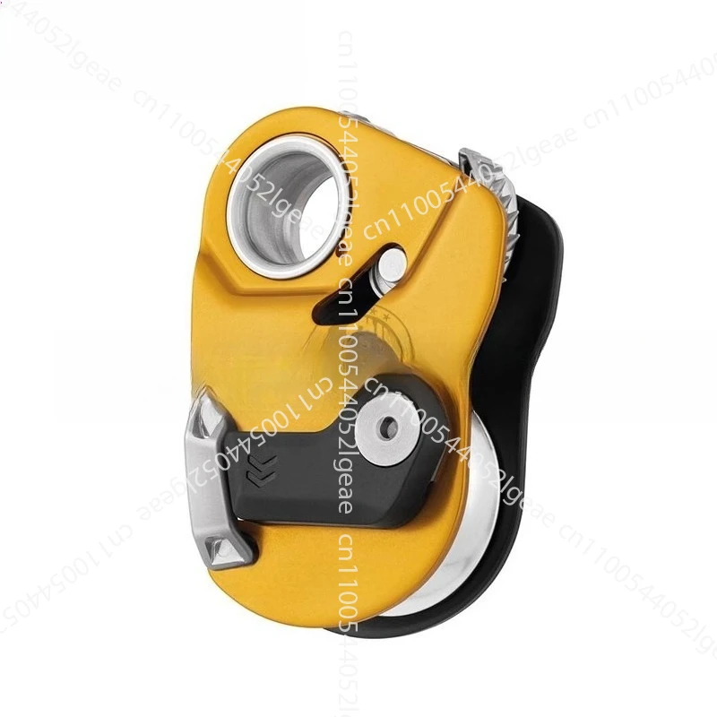 

High-altitude work protection device can be moved self-locking mountain rescue unidirectional braking high efficiency pulley