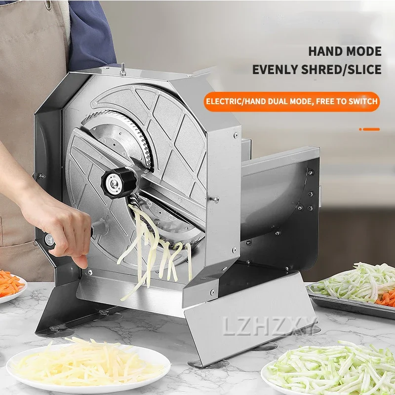 0-4.5mm Commercial Onion Potato Chips Slicer Slicing Machine Manual/Electric Cabbage Shredder Machine Vegetable Fruit Slicing