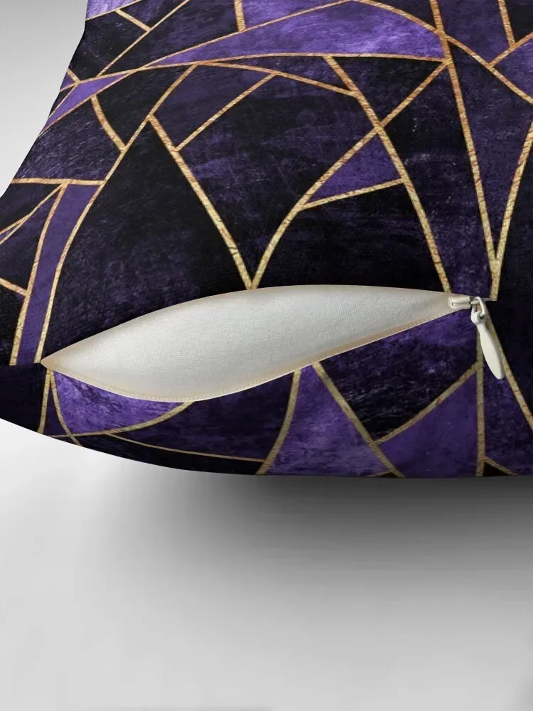 Shattered Amethyst Throw Pillow Ornamental Pillow christmas supplies pillow