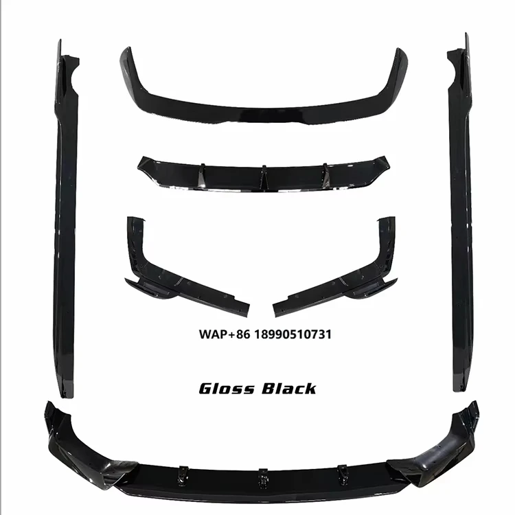 

X7 G07 Body Kits Gloss Black Front Lip Rear Diffuser Side Skirts and Spoiler for X7 G07 Aero Kits