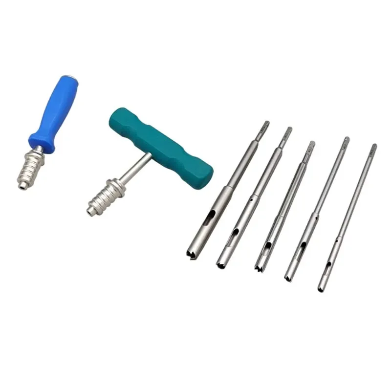 Stainless Steel Hollow Reamer Hollow Mill Bone Screw Extractor Quick Coupling Handle Orthopedic Surgery Instrument pet