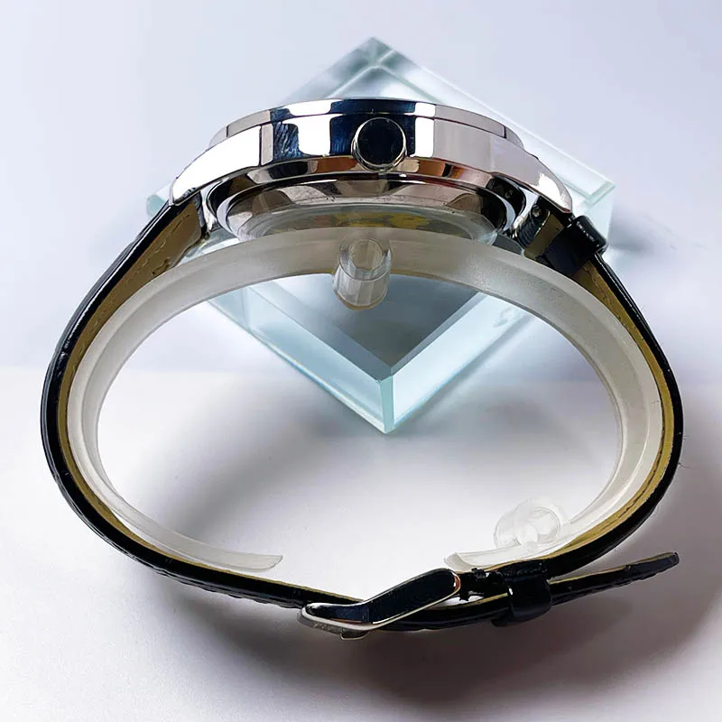 PINDU جديد ساعة ميكانيكية للرجال الماس مضيئة مؤشر الياقوت ساعة اليد للرجال الساعات Montre أوم هدية صندوق P5037