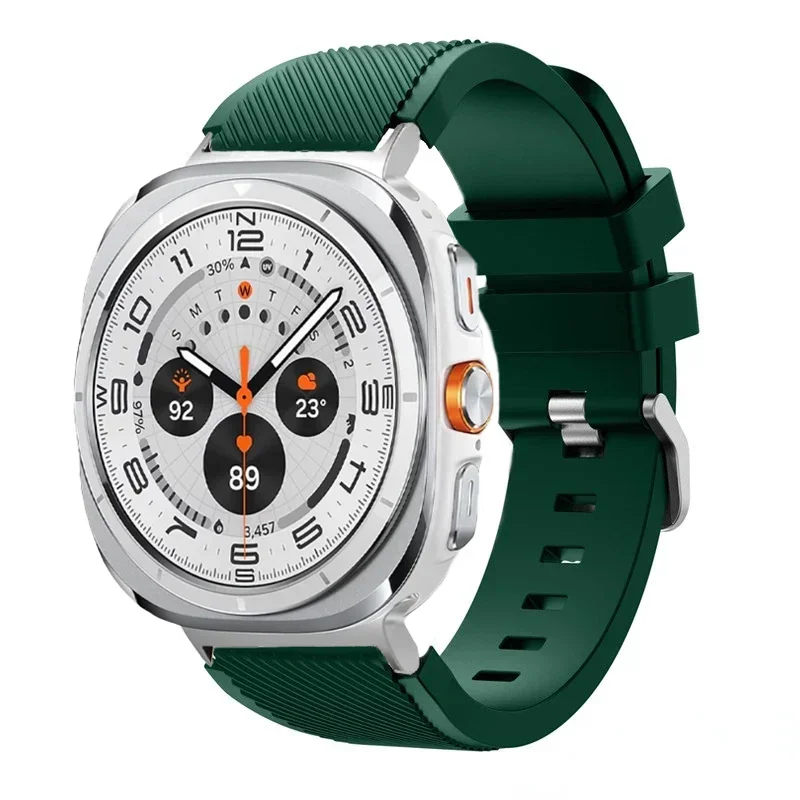sports soft Silicone Strap For Samsung Galaxy Watch Ultra 2025 47mm breathable band For Samsung Watch 8 40mm 44mm 8 Classic 46mm