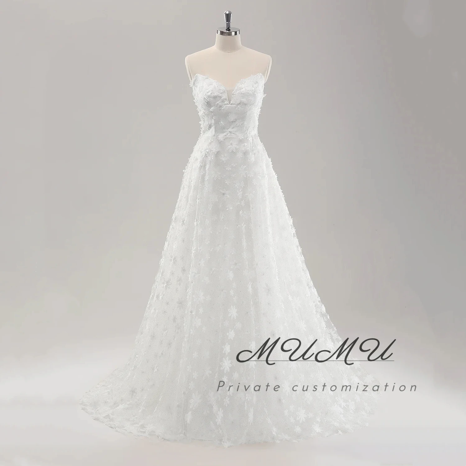 

MuMu Customized With sleeves White Dresses Young Girls Dresses 2025 Plus Size Wedding Dresses wedding party dresses Bride dress