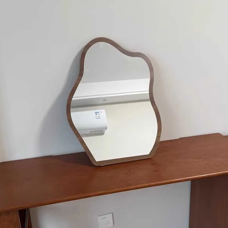 

Medieval bathroom mirror toilet bathroom special makeup mirror wall-mounted cloud-shaped makeup mirror