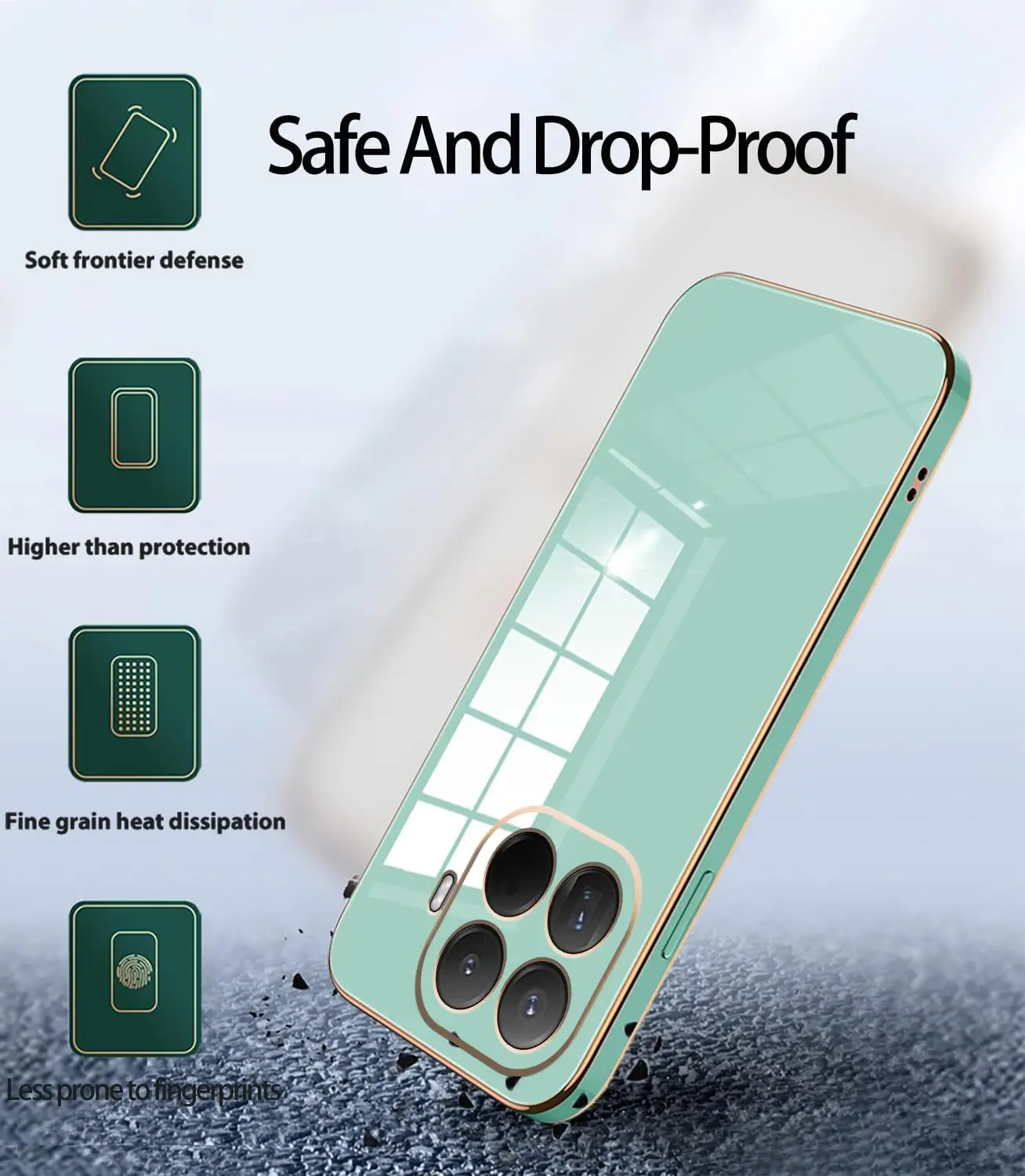 Para xiaomi 15t pro caso de luxo galvanizado silicone pele-amigável tpu capa para xiaomi 15t pro 5g à prova de choque pára-choques fudan