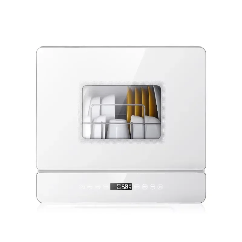 for  New Upgrade Large Capacity Automatic Stainless Steel Desktop Portable Dishwasher with Disinfection Function