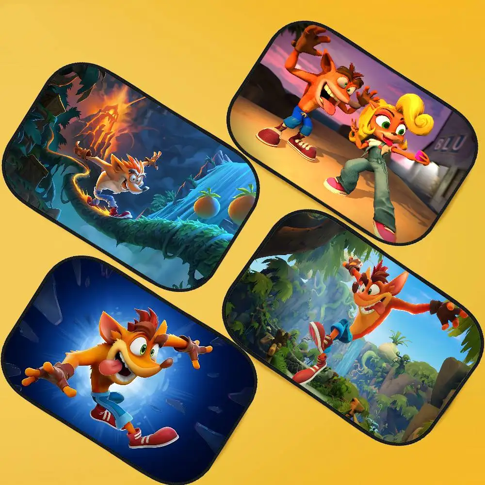 

C-crash аниме Bandicoot автомобильные солнцезащитные чехлы универсальный складной козырек на лобовое стекло авто солнцезащитный козырек аксессуары