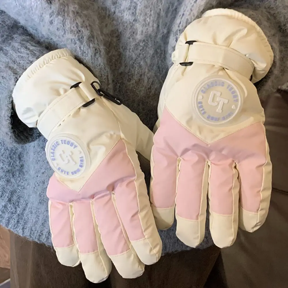 New Thickened Riding Gloves Windproof Anti-slip Full Finger Gloves Cold Proof Skiing Gloves Touchscreen Gloves Outdoor