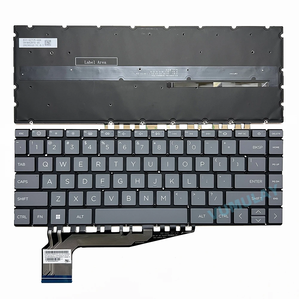 US Backlit Keyboard for HP Pavilion Plus 14-EH 14-EH0500SA 14-EH0010NR 14-EY 14-EY0035 14-EY0031AU TPN-W154 N01214-001 SN1A80B5