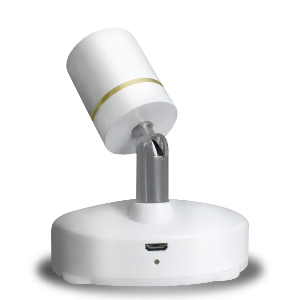 

2 Pcs LED Spotlight Mini Usb Small Lights Abs Indoor Remote Controlled Spotlights