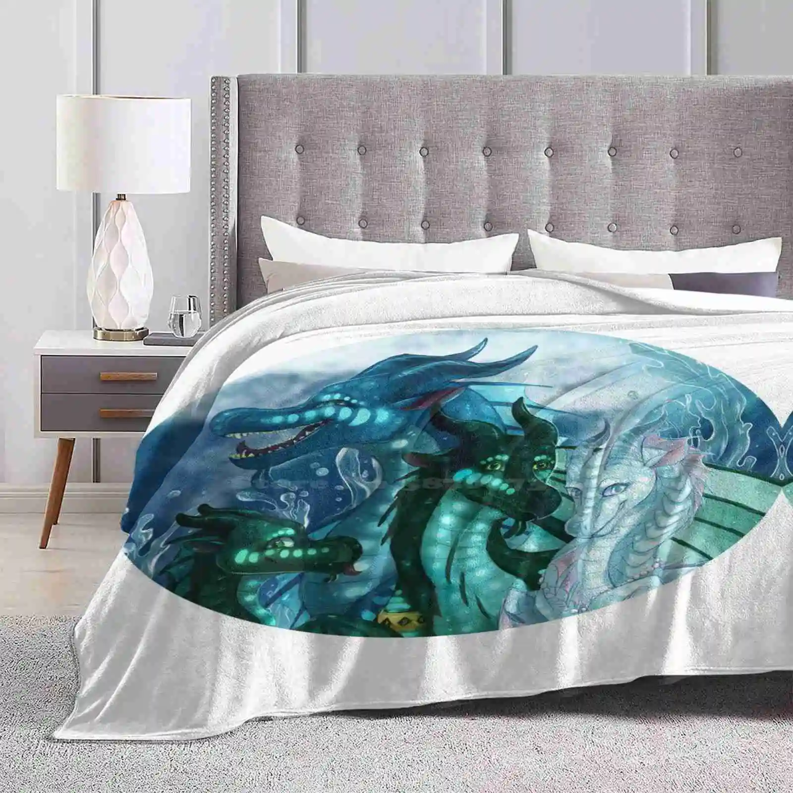 Wings Of Fire-Royal Seawings-Auklet , Tsunami , Turtle , Anemone New Print Novelty Fashion Soft Warm Blanket Wingsoffire Wings