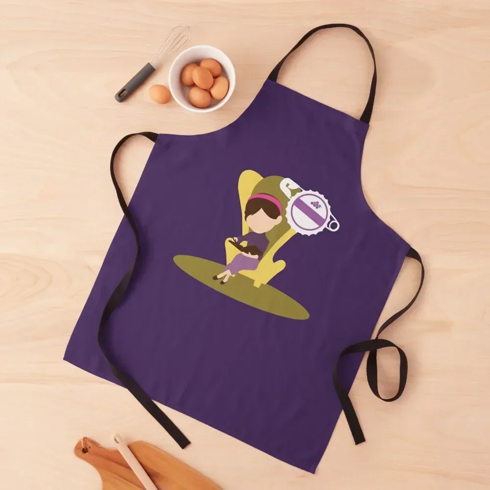 

Ellie Grape Soda Minimalist Apron kitchen jacket woman with personal logo Apron