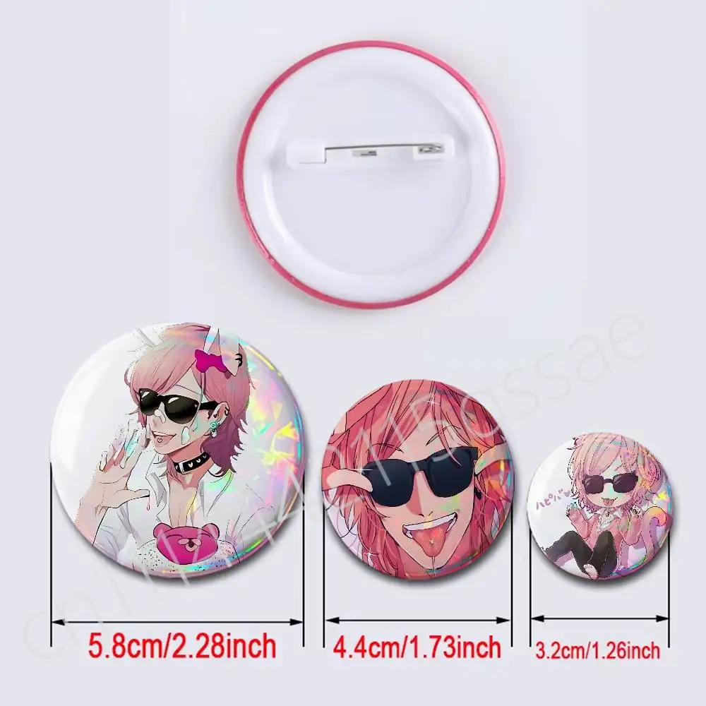 FOR Yuri Yarichin Club Cartoon Enamel Pins Anime Game Character Brooches for Backpack Accessories Snap-in Badges