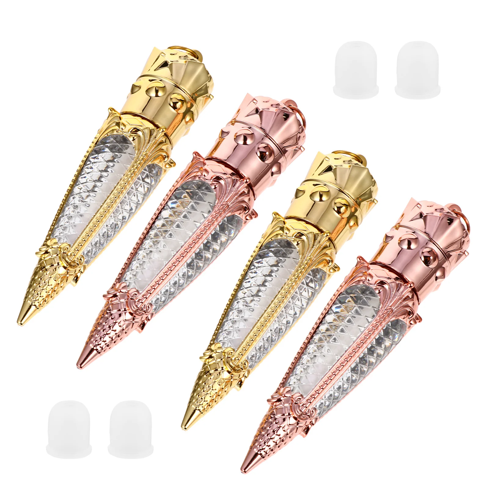 Juego de tubos de brillo de labios, Mini contenedores rellenables con diseño de rábano para almacenamiento de bálsamo labial DIY, botella de lápiz labial de transporte a prueba de fugas, 10 Uds.