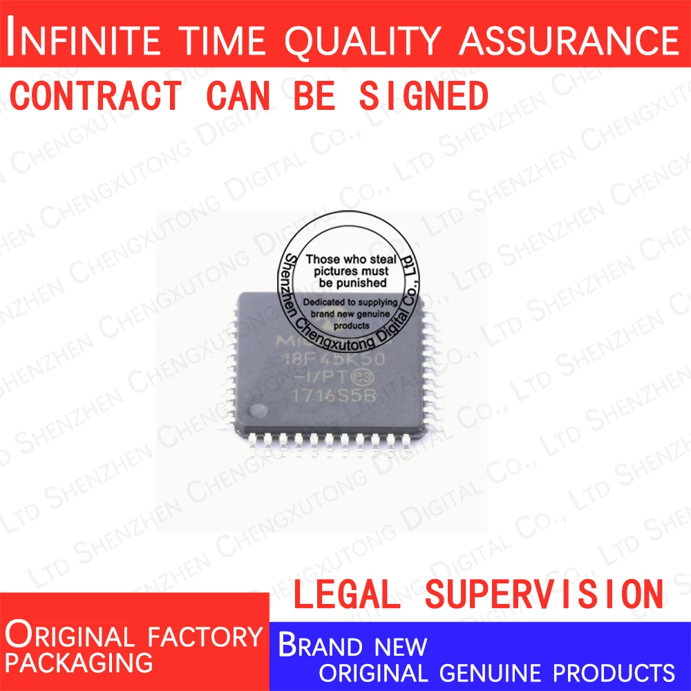 PIC18F45K50-I/PT PIC18F45K50-I LQFP 100% genuine stock in brand new original packaging