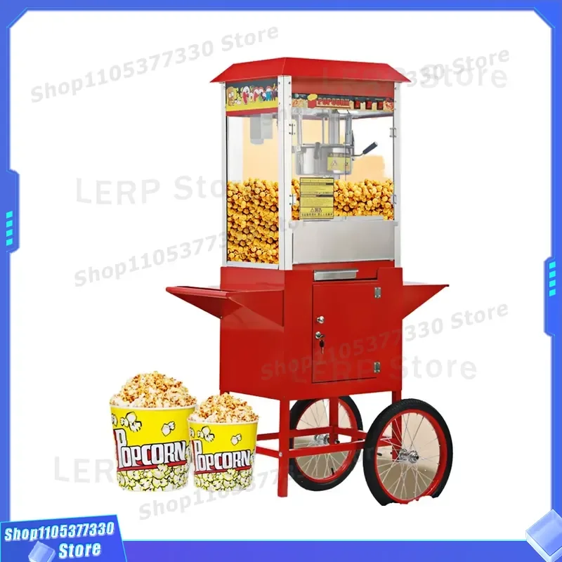 Commercial 6oz Popcorn Machine Electric Theatre Style Vending High Output Dual Voltage Capacity for Cinema Snack Bar Use