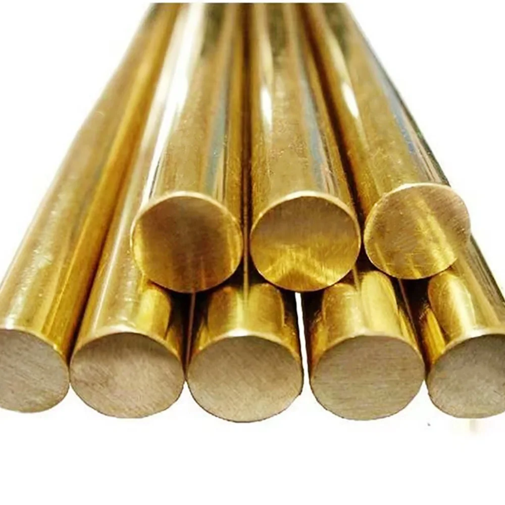 2-5pcs Brass Rods Round Bar Length 200mm Dia 3mm 5mm 6mm 7mm 8mm Metal Circular Rod Hardware For DIY Electronics,Machinery