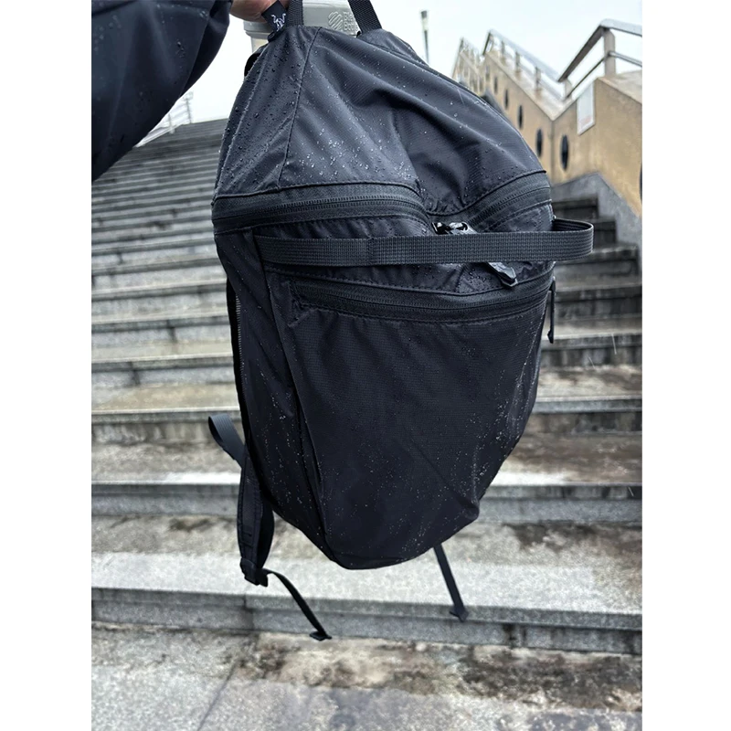 アウトドアスポーツ-5l-折りたたみ式軽量デュアルショルダーバッグ旅行バックパック通気性防水ユニセックスピュアカラーナイロン素材