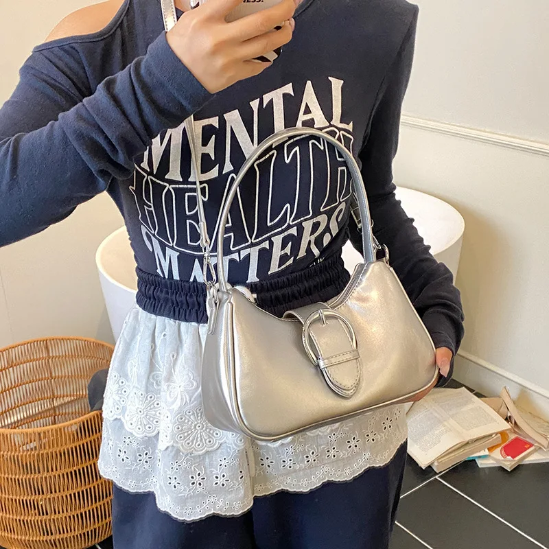 حقيبة كروس نسائية على الموضة لعام 2025، محفظة كتف متعددة الاتجاهات من الجلد الطبيعي، حقيبة كلاسيكية أنيقة ذات سعة كبيرة للعمل #2