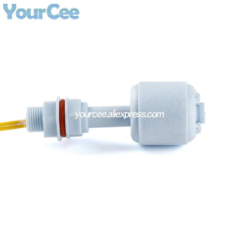 2pcs/1pc 52mm PP Float Switch Liquid Level Sensor Plastic Water Level Switch Horizontal Float Switch Down