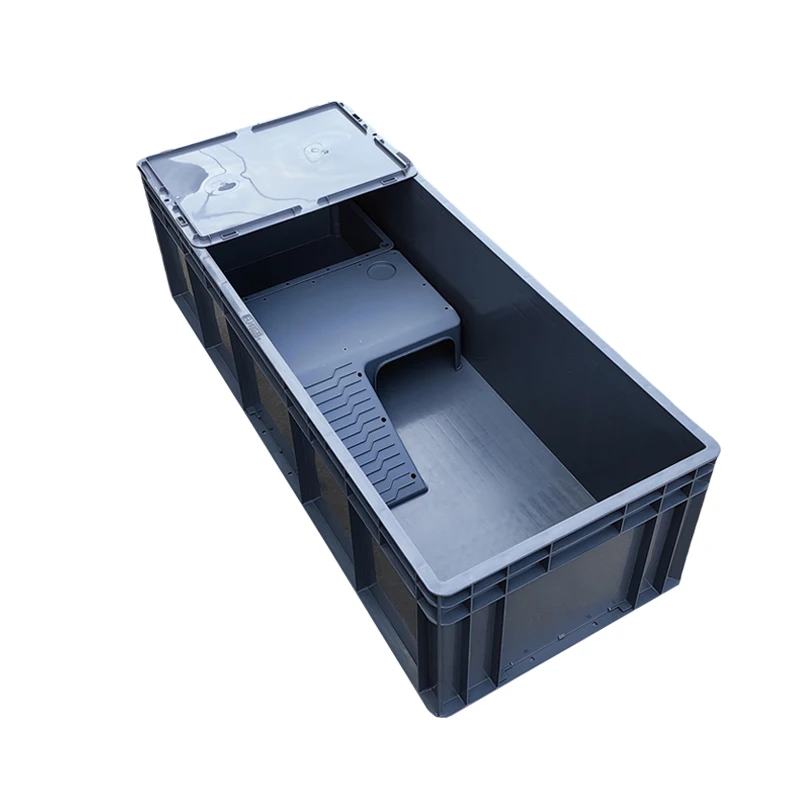 Turtle tank plastic large feeding box with sunscreen fish open special plastic
