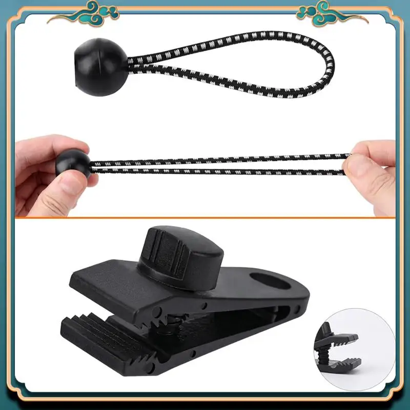 أحدث مشابك قماش القنب شديدة التحمل، 20 حزمة من مشابك قماش القنب، مشابك قماش للتظليل، مشابك غطاء مظلة حمام السباحة، مشابك حبال بنجي #4