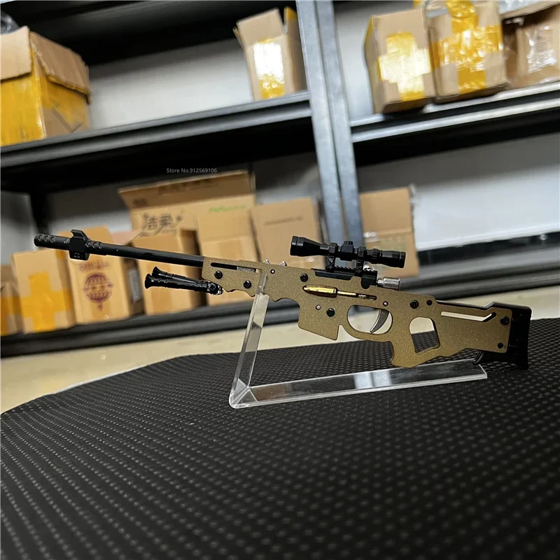 Mini pistola pistola portachiavi pistola modello in miniatura espositore Stand decorazione Desktop di casa trasparente acrilico trasparente Rack