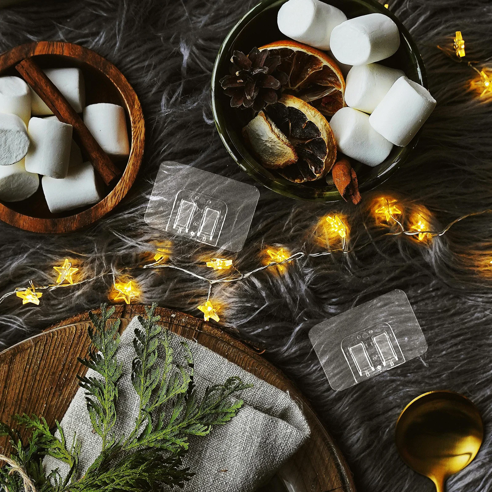 

50pcs Light Strip Mounts Adhesive Outdoor String Light Clips For Christmas Cable Fixings Holiday Decorations Clips For Outside