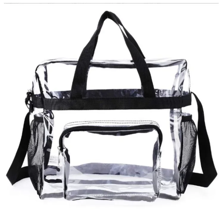 New Large Capacity Transparent Bag Portable Travel Messenger Bag Clear Waterproof Fitness Swimming Cosmetic Toilet Bag