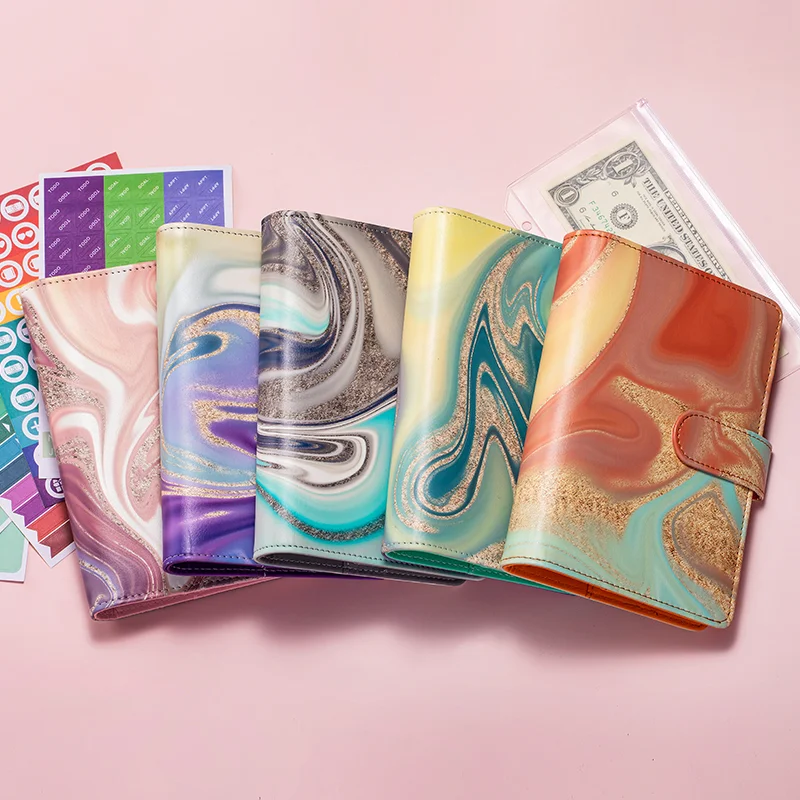 A6 Watercolor Printed Money Budget Plan Binder Zip envelope Cash envelope budget for money organizer budget binding