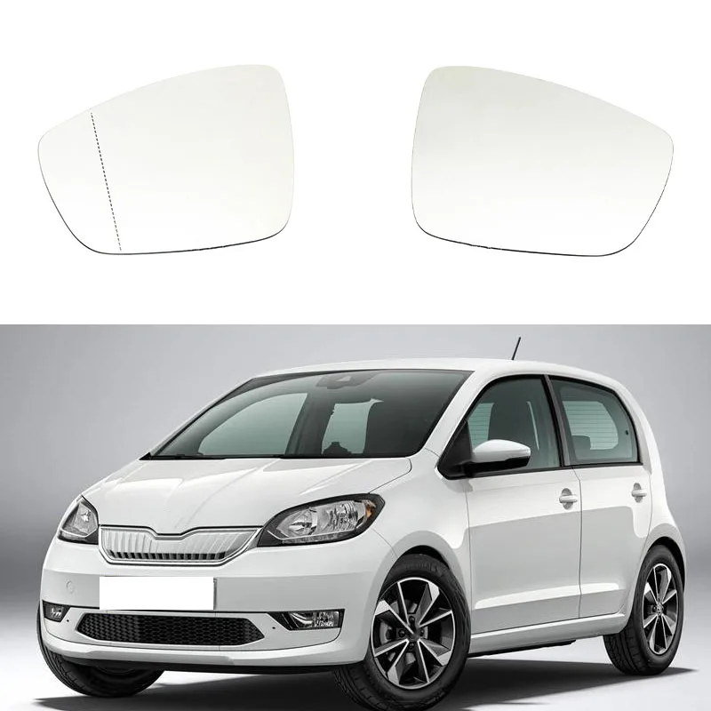 

Suitable for Skoda Citigo-E IV reflector lenses 2019-2023 Volkswagen left and right heated rearview mirror glass