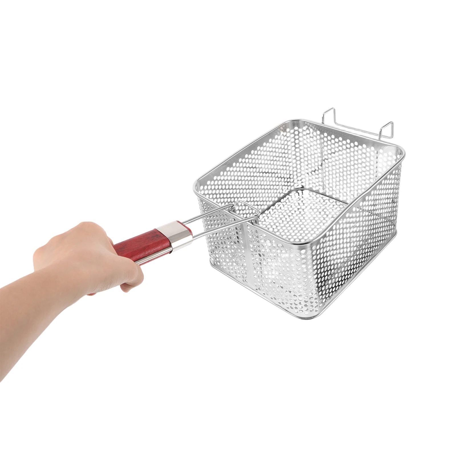 

Frying Basket Steel Durable Precision Mesh for French Frying Basket. Fries Chicken Fish Versatile Kitchen Home Use