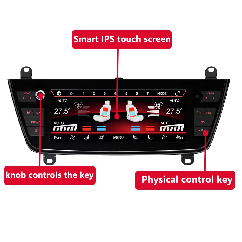 Heated Air Conditioner Control Screen For BMW 3 F30 F31 4 Series F32 F33 F36 2012-2019 Climate Board Digital AC Panel