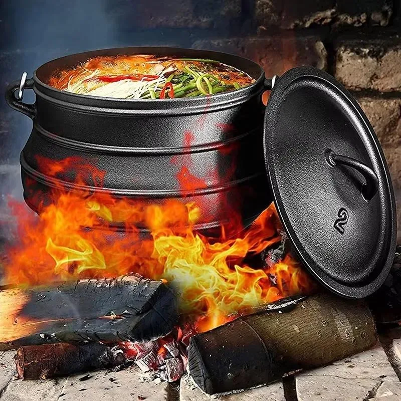 Cast Iron Dutch Oven Pot for Outdoor Baking