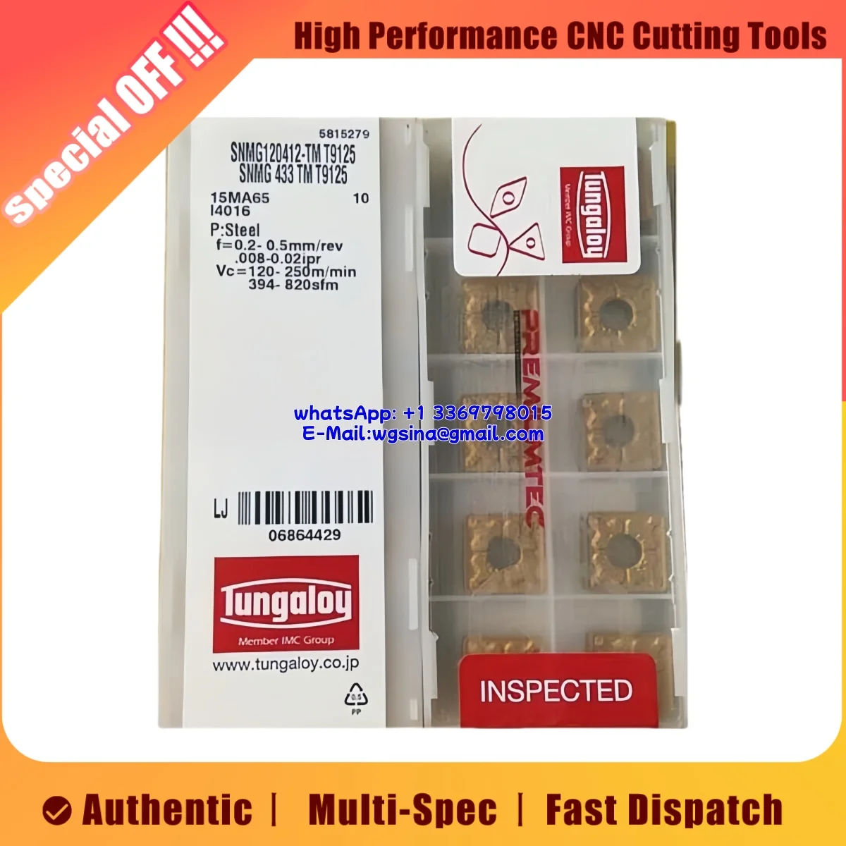 

Оригинальные твердосплавные токарные пластины SNMG средней обработки/SNMG120412 TS NS530/SNMG120408 TM T9125/SNMG120404 TS NS9530